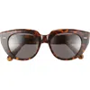 Ray Ban Ray-ban 52mm Square Sunglasses
