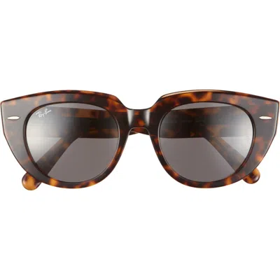 Ray Ban Ray-ban 52mm Square Sunglasses In Brown/dark Grey