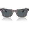 Ray Ban Ray-ban 52mm Square Sunglasses In Grey/navy