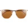 Ray Ban Ray-ban 53mm Geometric Sunglasses In Brown