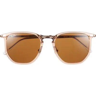 Ray Ban Ray-ban 53mm Geometric Sunglasses In Brown
