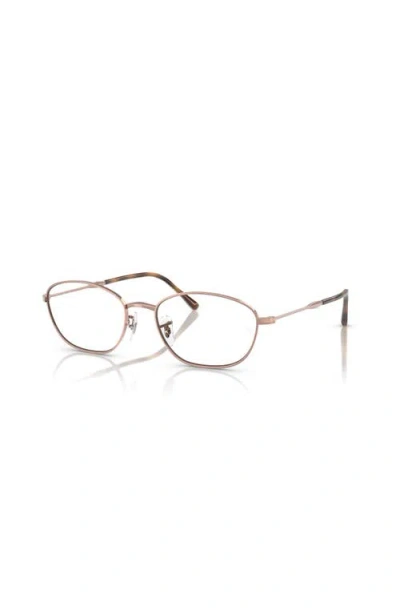 Ray Ban Ray-ban 53mm Irregular Optical Glasses In Pink