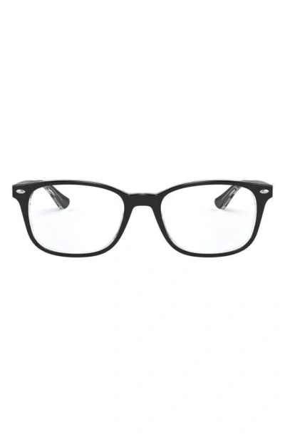 Ray Ban 53mm Optical Glasses In Black