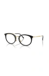 Ray Ban Ray-ban 51mm Oval Optical Glasses In Black