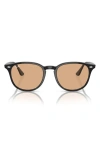 Ray Ban Ray-ban 53mm Phantos Sunglasses In Brown