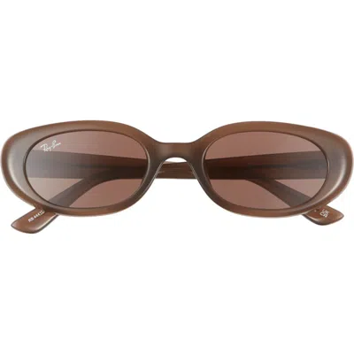 Ray Ban Ray-ban 53mm Pillow Oval Sunglasses In Opal Brown