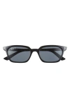 Ray Ban Ray-ban 53mm Polarized Pillow Sunglasses In Black