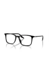 Ray Ban Ray-ban 53mm Rectangle Optical Glasses In Black