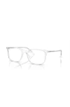 Ray Ban Ray-ban 53mm Rectangle Optical Glasses In Transparent