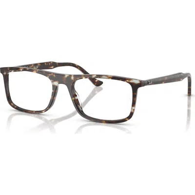 Ray Ban Ray-ban 53mm Rectangle Optical Glasses In Multi