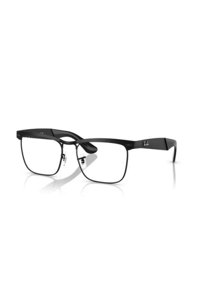 Ray Ban Ray-ban 53mm Square Optical Glasses In Black