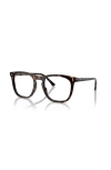 Ray Ban Ray-ban 53mm Square Optical Glasses In Black