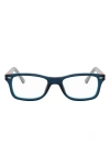 Ray Ban 53mm Square Optical Glasses In Blue