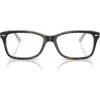Ray Ban Ray-ban 53mm Square Optical Glasses In Blue Havana