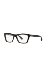Ray Ban Ray-ban 53mm Square Optical Glasses In Brown