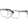 Ray Ban Ray-ban 53mm Square Optical Glasses In Gray