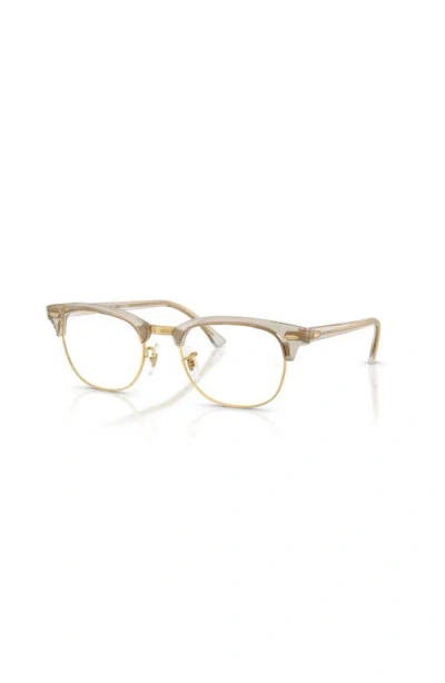 Ray Ban Ray-ban 53mm Square Optical Glasses In Multi