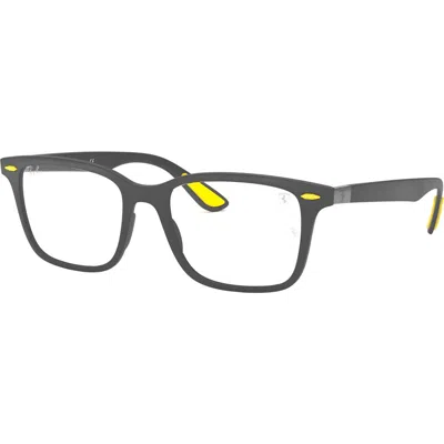 Ray Ban Ray-ban 53mm Square Optical Glasses In Gray