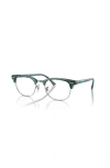 Ray Ban Ray-ban 53mm Square Optical Glasses In Green