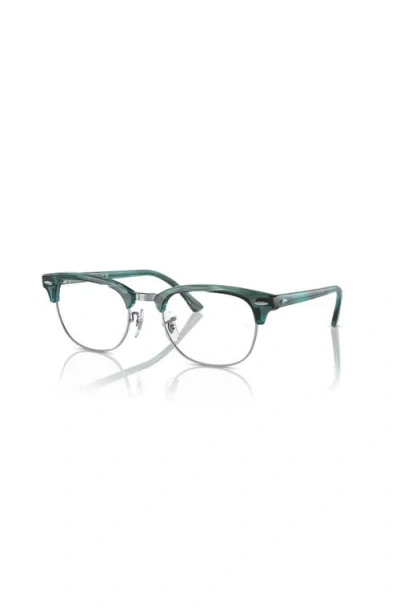 Ray Ban Ray-ban 53mm Square Optical Glasses In Green