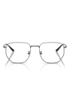 Ray Ban Ray-ban 53mm Square Optical Glasses In Gunmetal