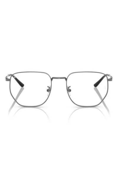 RAY BAN RAY-BAN 53MM SQUARE OPTICAL GLASSES