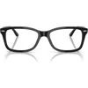 Ray Ban Ray-ban 53mm Square Optical Glasses In Shiny Black