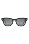 Ray Ban Ray-ban 53mm Square Sunglasses In Black