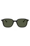Ray Ban Ray-ban 53mm Square Sunglasses In Black/green