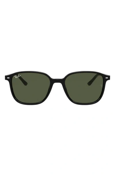 Ray Ban Ray-ban 53mm Square Sunglasses In Black/green