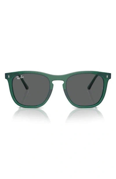 Ray Ban 53mm Square Sunglasses In Transparent Green
