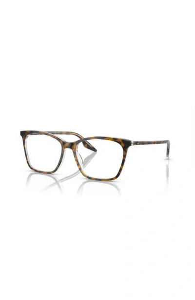 Ray Ban Ray-ban 54mm Cat Eye Optical Glasses In Brown