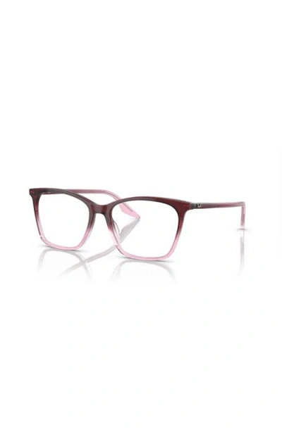 Ray Ban Ray-ban 54mm Cat Eye Optical Glasses In Red