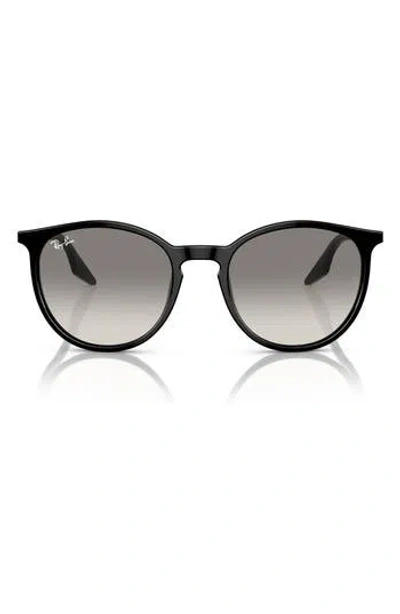 Ray Ban Ray-ban 54mm Gradient Phantos Round Sunglasses In Black