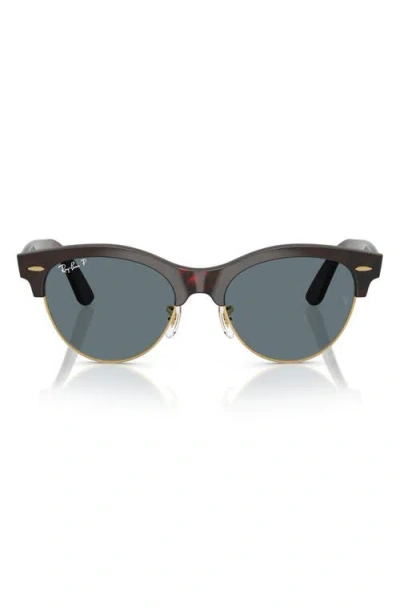 Ray Ban Ray-ban 54mm Gradient Polarized Square Sunglasses In Red