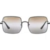Ray Ban Ray-ban 54mm Gradient Square Sunglasses In Gray