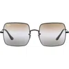 Ray Ban Ray-ban 54mm Gradient Square Sunglasses In Black/pink Gradient Brown