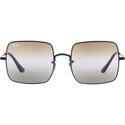 Ray Ban Ray-ban 54mm Gradient Square Sunglasses In Black/pink Gradient Brown