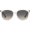 Ray Ban Ray-ban 54mm Gradient Square Sunglasses In Transparent/grey Gradient