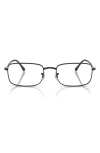 Ray Ban Ray-ban 54mm Irregular Optical Glasses In Black