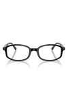 Ray Ban Ray-ban 54mm Irregular Optical Glasses In Black