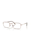 Ray Ban Ray-ban 54mm Irregular Optical Glasses In Neutral