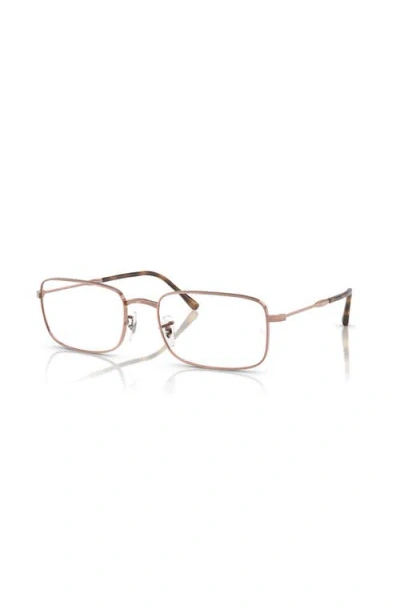 Ray Ban Ray-ban 54mm Irregular Optical Glasses In Neutral