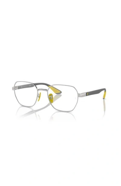 Ray Ban Ray-ban 54mm Irregular Optical Glasses In Gray