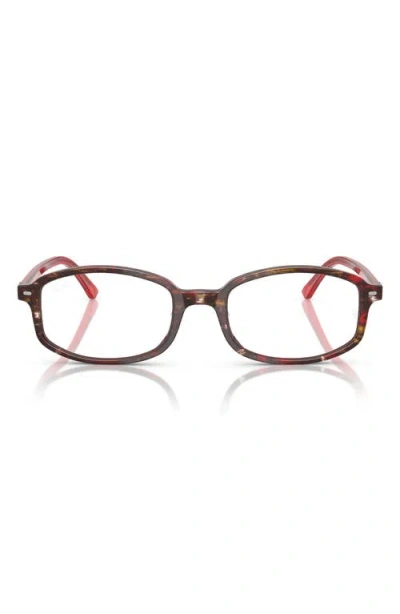 Ray Ban Ray-ban 54mm Irregular Optical Glasses In Violet