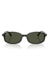 Ray Ban Sam Sunglasses Black Frame Green Lenses 54-19 In Black