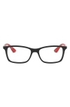 Ray Ban Ray-ban 54mm Optical Glasses In Black/red