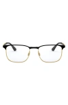 Ray Ban Ray-ban 54mm Optical Glasses In Gold/black