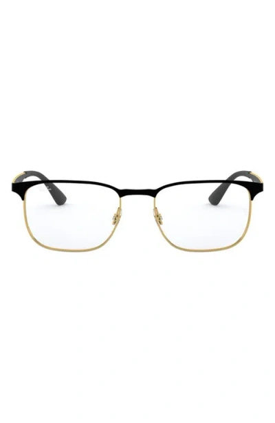 Ray Ban Ray-ban 54mm Optical Glasses In Gold/black