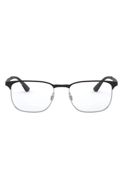 Ray Ban Ray-ban 54mm Optical Glasses In Silver/black